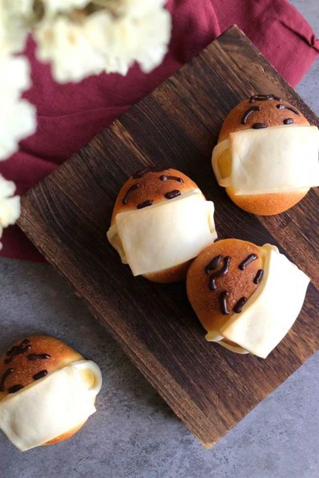 ▲旅禾泡芙之家_防疫造型麵包。　图：旅禾泡芙之家╱提供