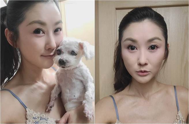 陈佩骐辣穿细肩带就入镜，白嫩美肌超养眼。（图／取材自陈佩骐打气团脸书）