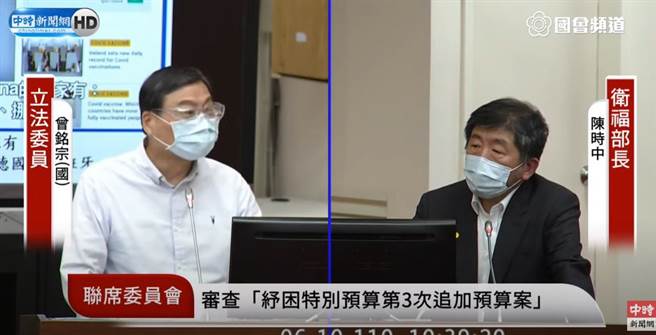 立委曾铭宗(左)。(中时新闻网直播)