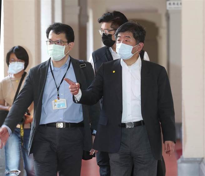 衛福部長陳時中（右）。（劉宗龍攝）
