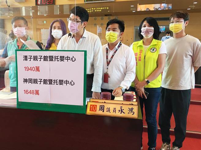 民进党市议员周永鸿等质疑，市府前后说法有极大出入，要求公布已完成接种的疫苗完整名册以昭社会公信。（市议员周永鸿服务处提供）