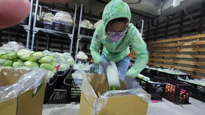 花蔬宅配蔬菜，每周热卖超过7百箱。（王志伟翻摄）