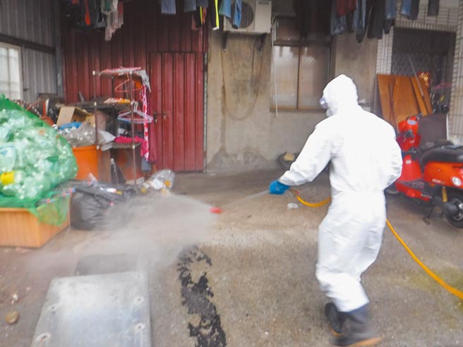 南市9日新增1例確診個案，為新北確診外婆傳染給孫女，孫女到台南再傳染給台南大內的阿嬤，台南市政府針對確診者涉足場所均已完成清消。（台南市政府提供／曹婷婷台南傳真）