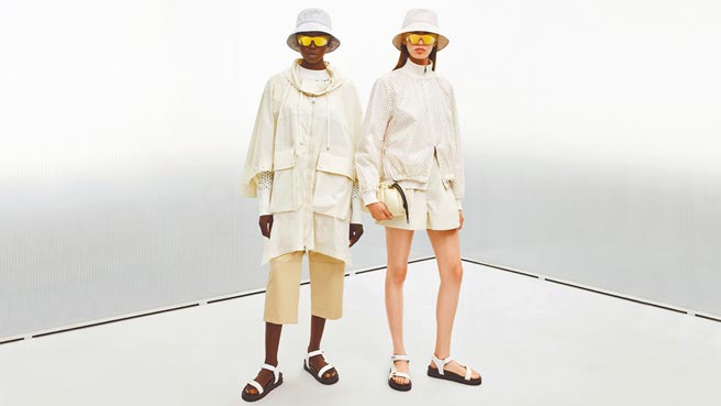 Moncler本季也大推净白清爽配色。（Moncler提供）