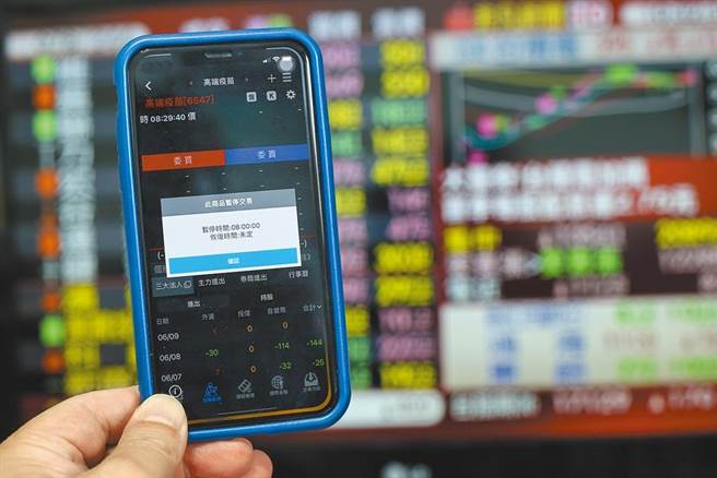 高端10日暂停交易。（邓博仁摄）
