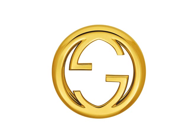 GUCCI「GUCCI PLAY」系列K金双G logo表圈，9万1000元。（GUCCI提供）
