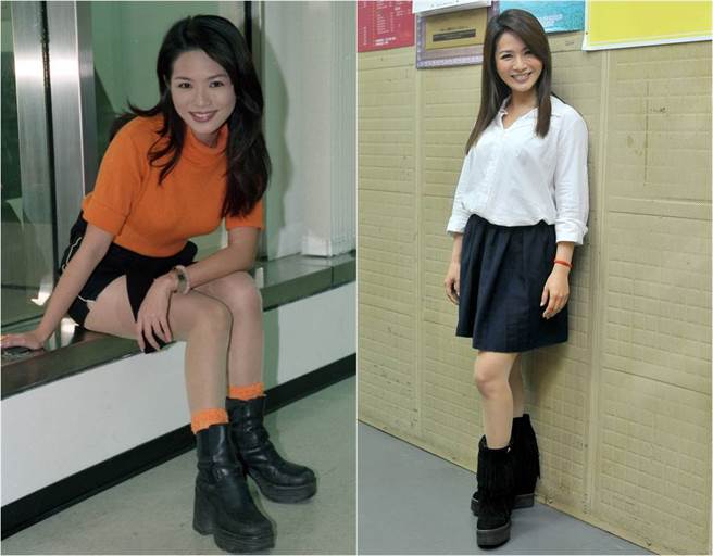 身材娇小的星卉，总是踩着招牌恨天高亮相。（图／本报系资料照片）