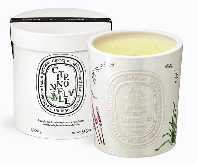 DIPTYQUE限量柠檬草香氛蜡烛1500g，1万2000元。（DIPTYQUE提供）