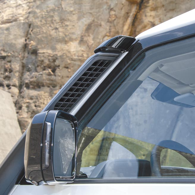 探险家套件之加高进气孔。（陈大任摄）