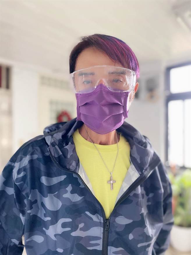 林冲今早去施打疫苗。（林冲经纪人Kevin wu提供）