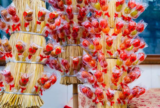 糖葫芦。（糖伯伯提供／张毓翎台南传真）