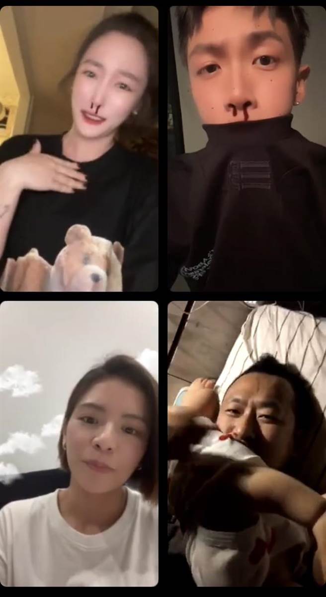 王净、柯震东、宋芸桦直播，话题百无禁忌，意外钓出九把刀加入。（取材王净IG）