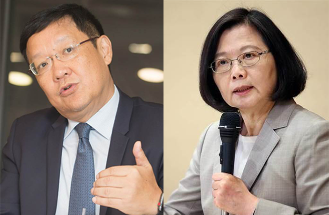 資深外交官介文汲(左)、總統蔡英文(右)。（合成圖／本報系資料照）