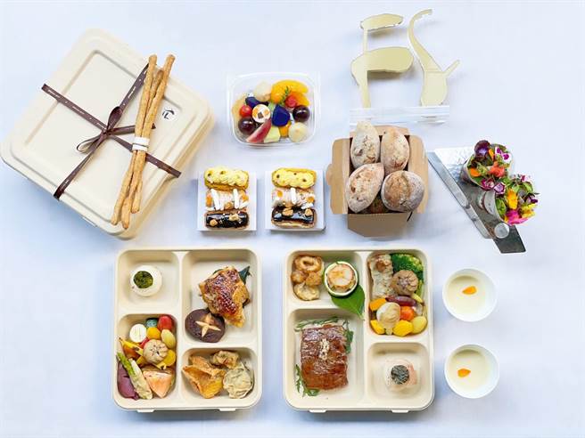 台中米其林餐厅「盐之华」主厨黎俞君设计的法式餐盒，食材用料、烹调技法、风味口感，搭配组合与容器包材都经过仔细考虑，上了桌，「丰」、「美」兼具。（图／盐之华）