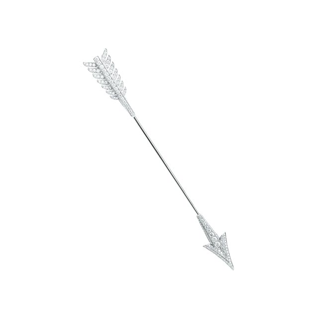 寶詩龍Fleche du Temps系列單只耳環，50萬元。（ Boucheron提供）