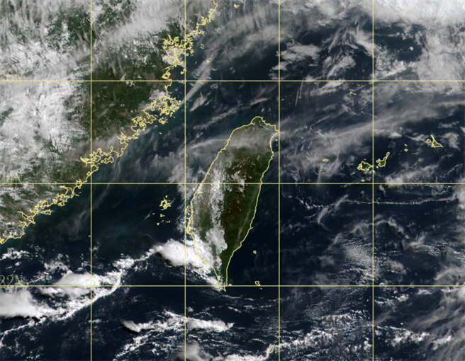 今、明兩天天氣穩定，局部地區午後有陣雨或雷雨。（中央氣象局提供）