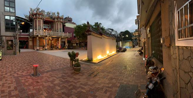 万福庵庙埕与街区改造后的面貌。（台南市文化局提供／曹婷婷台南传真）