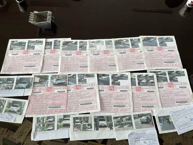 台中大雅張姓婦人連續收到12張罰單如雪片般寄來，讓她快要崩潰。（吳顯森服務處提供／王文吉台中傳真）