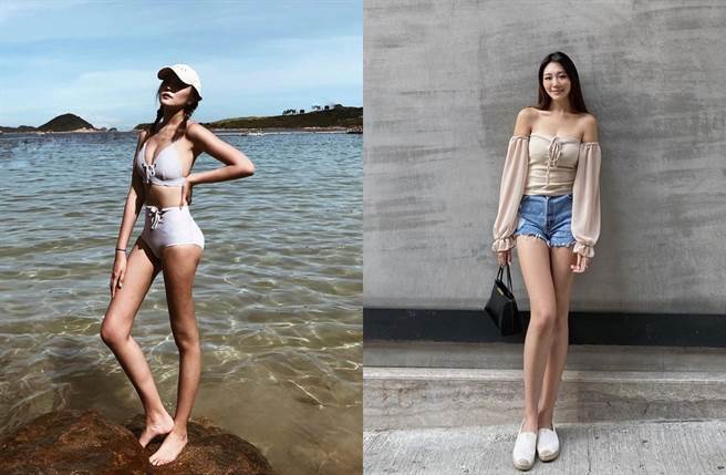 梁允瑜身材比例好，从港姐面试脱颖而出。（图／翻摄自cl.chloee IG）