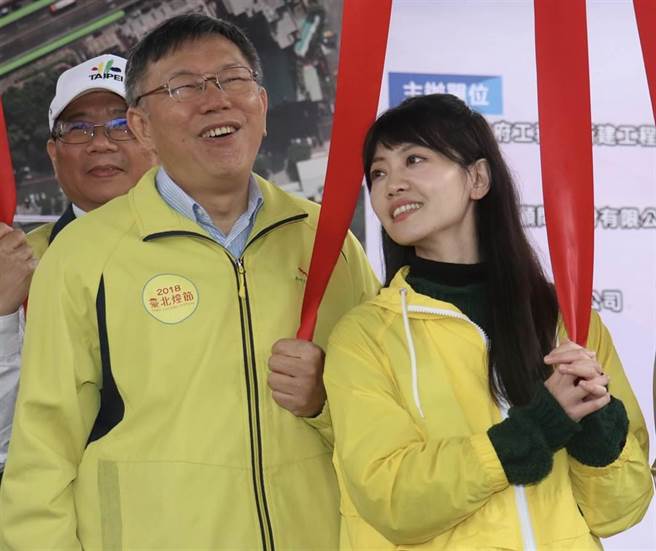 台北市长柯文哲（左）、民进党立委高嘉瑜（右）。（本报资料照片）