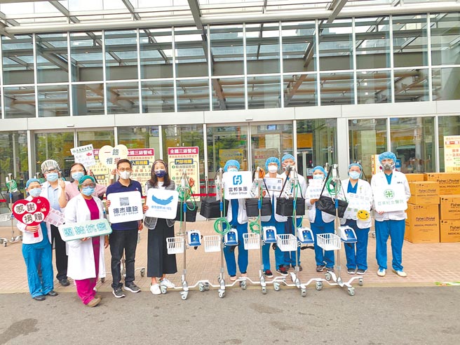 不動產界為防疫盡心力，默默擴大防疫捐贈。（業者提供）