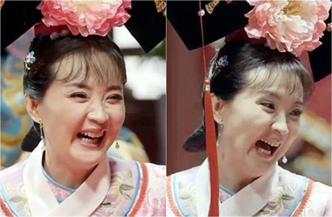 王艷挨酸皱纹爬脸，整体顏值冒老态。（图／取材自新浪娱乐）