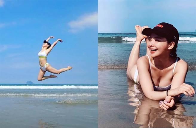 吴婉君晒火辣旧照。(图／翻摄自脸书)