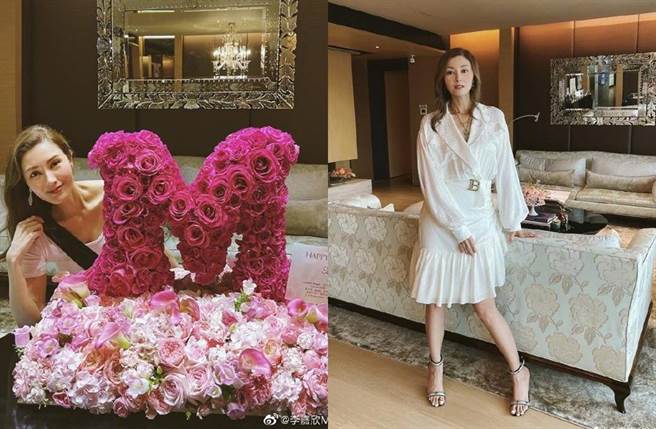 李嘉欣不仅被指髮际线后移，还因为太瘦显得憔悴。(图／翻摄自微博)