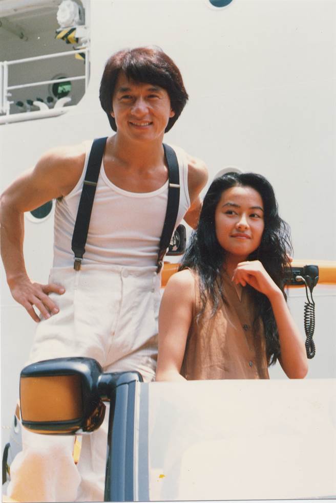 成龙和后藤久美子因电影《城市猎人》结缘。（图／中时资料照）