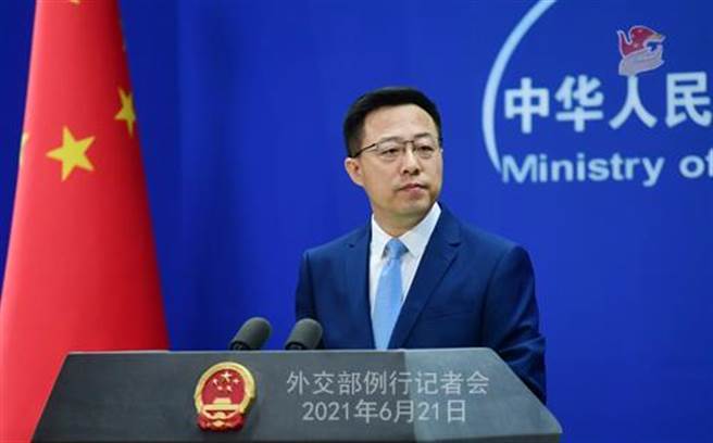 赵立坚指美方没资格再藉新冠病毒溯源对华施压，讹诈和胁迫中方。（中国外交部网站）