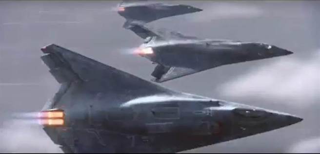 2016年，诺格公司在超级杯的形象广告，出现锐利外型的战机概念图。(图/Northrop Grumman)