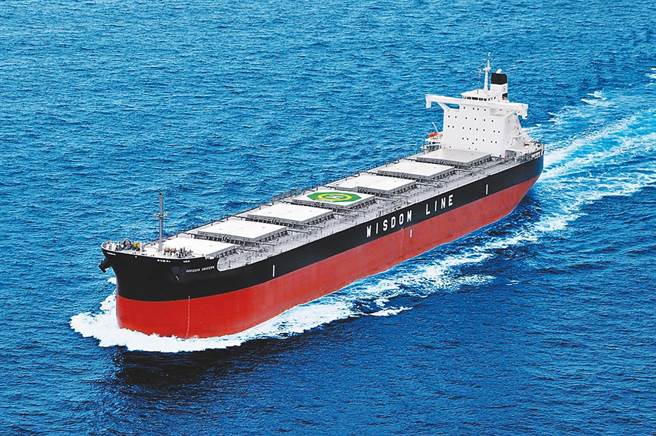 反应散装轮运价的BDI指数创下11年来新高。图为慧洋散装轮。（业者提供）