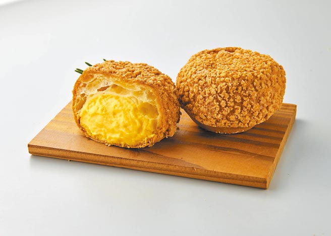 家乐福×多那之冰心芒果麻糬泡芙，2入59元。（家乐福提供）