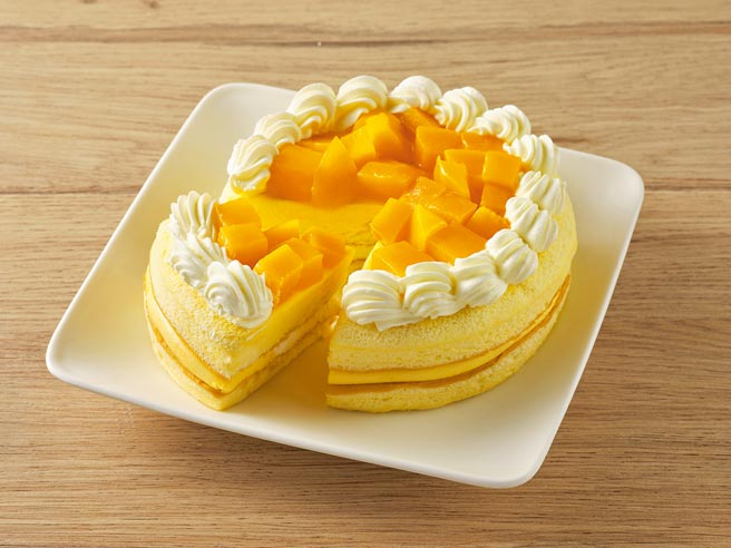 全联We Sweet杨枝甘露蛋糕，4吋，149元。（全联提供）