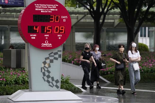 日本東京奧運會公布觀賽準則，體溫超過攝氏37.5度者不得入場、場內須戴口罩、全面禁酒等，違規者將被請出場。(圖／美聯社)
