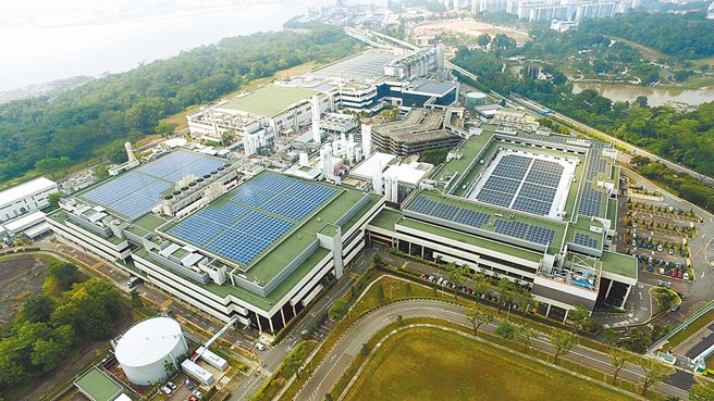 格芯（GlobalFoundries）位在新加坡的厂区。图／路透
