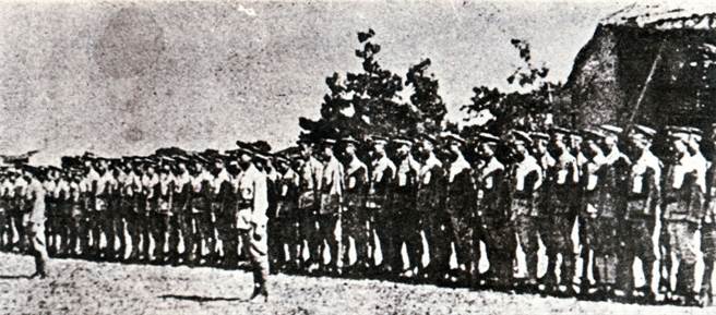 黃埔軍校學生接受軍訓。(中時報系檔案照片)