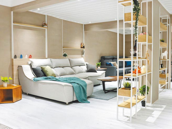 坐又銘門市呈現靜謐簡約的北歐風，居家氛圍自然舒適。（坐又銘提供）