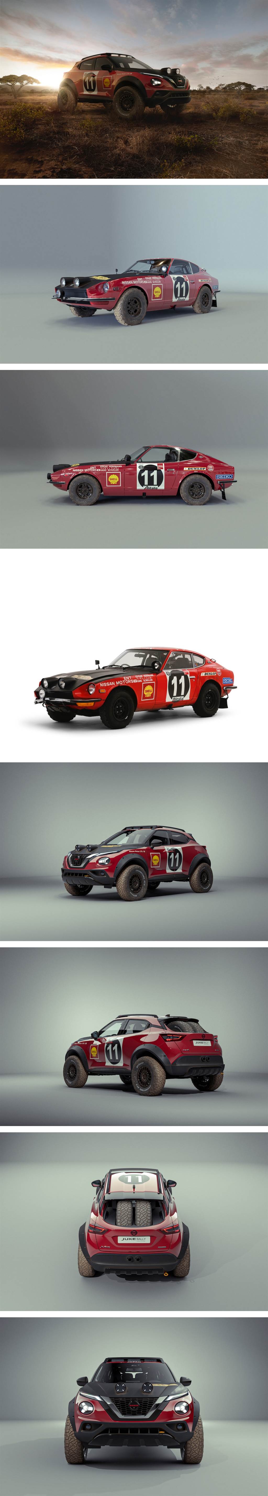 向 50 年前的 240Z 東非越野賽冠軍致敬，Nissan Juke Rally Tribute Concept 亮相！

