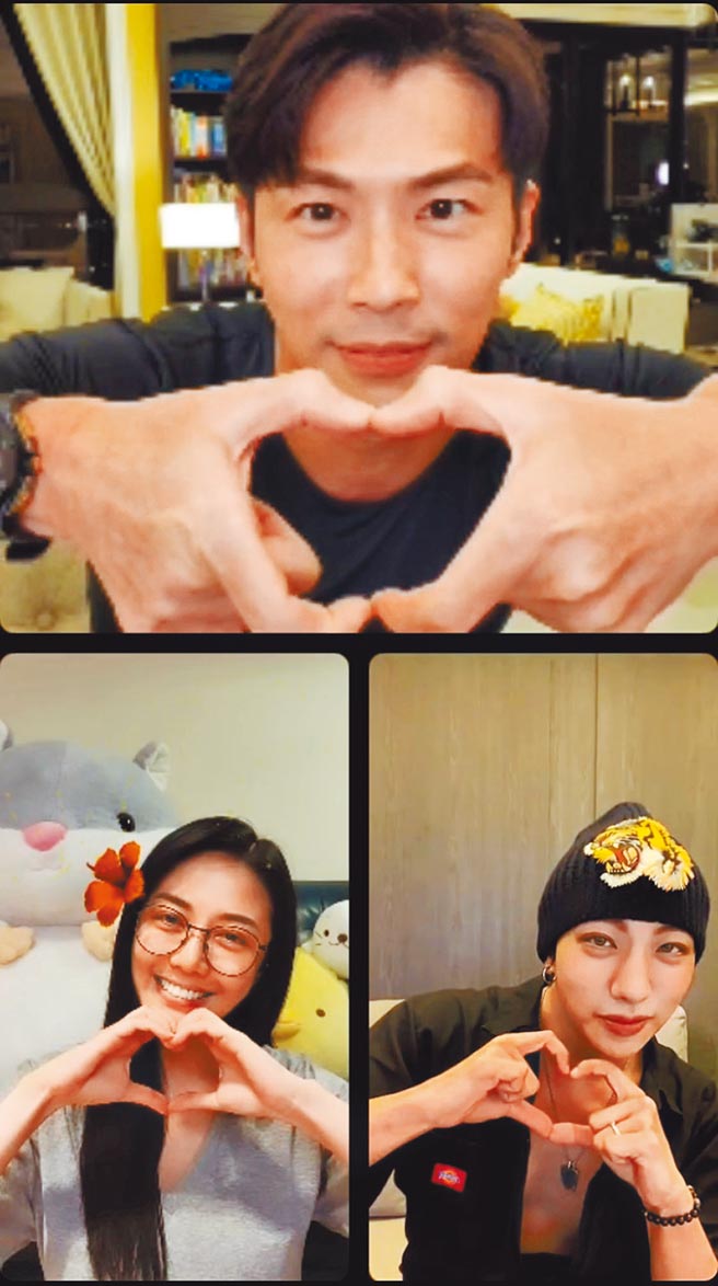 《天之骄女》演员黄少祺、韩瑜、许明杰视讯。（三立提供）