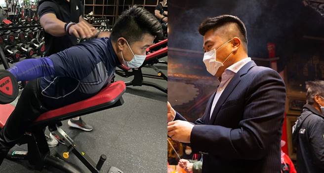 前立委顏寬恒減重成功，並未曬出最新照片。左圖為5/1臉書照片、右圖為3/22臉書照片。(取自顏寬恒臉書)