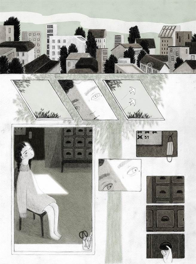 艺术家卓霈欣今年甫以短篇漫画《树冠羞避》获波隆那SM插画家大奖，除明年将于波隆那书展举办个展外，也即将开始准备与西班牙SM基金会推出合作绘本。(卓霈欣提供)