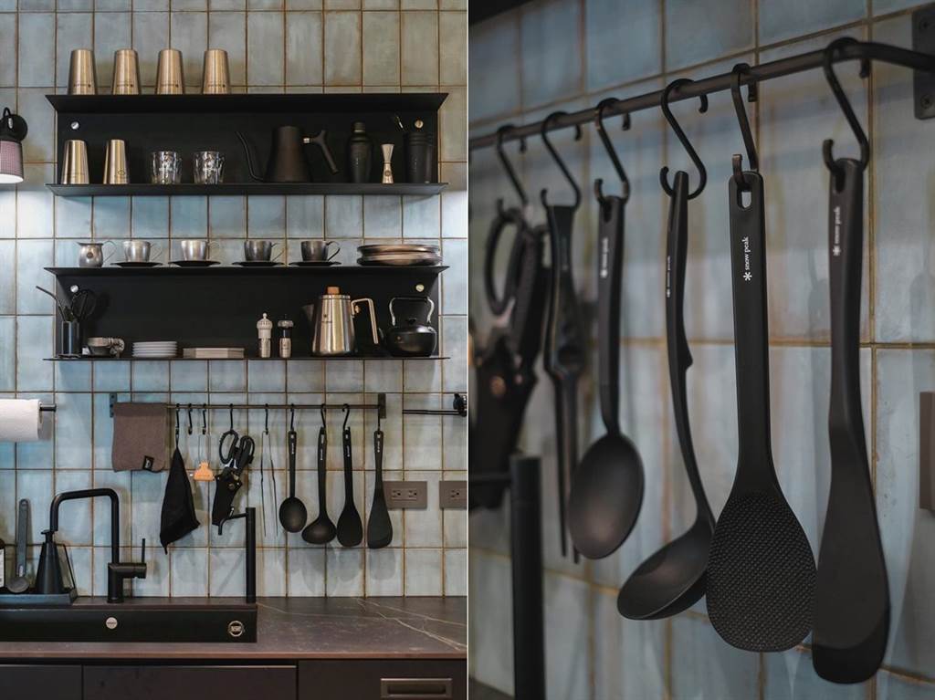 ▲為了增加露營用品的使用率，把廚房用品也全部換成露營的器具，增加臨場感。（圖片來源／陳博淞）