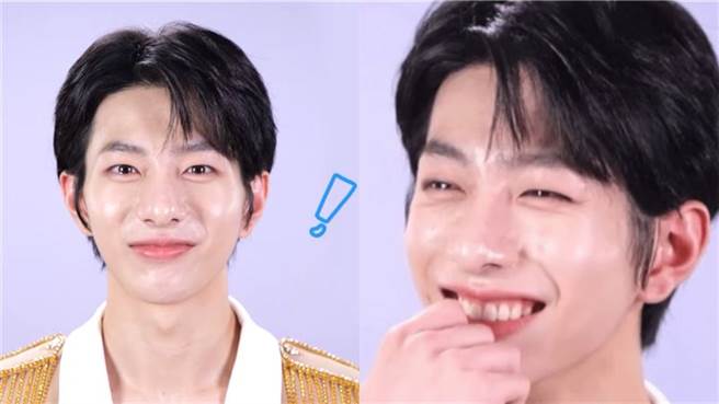 普闵的帅脸变得僵硬，被质疑整形。（图/翻摄自YouTube）