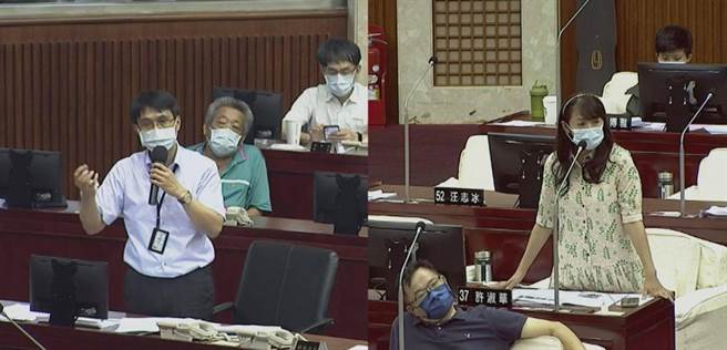 许淑华爆北农89例、环南53例。（摘自北市议会直播／张颖齐台北传真）