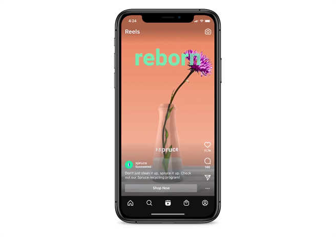 在推出原生的 Reels 之后，彰显了 IG 发展短影音功能与提升其商业价值的野心。（TenMax提供）