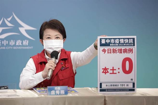 台中市市长卢秀燕。(资料照)