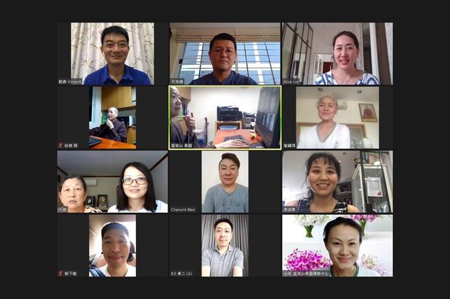 灵鹫山举办线上课程，让全球信眾参与。（灵鹫山佛教教团提供）