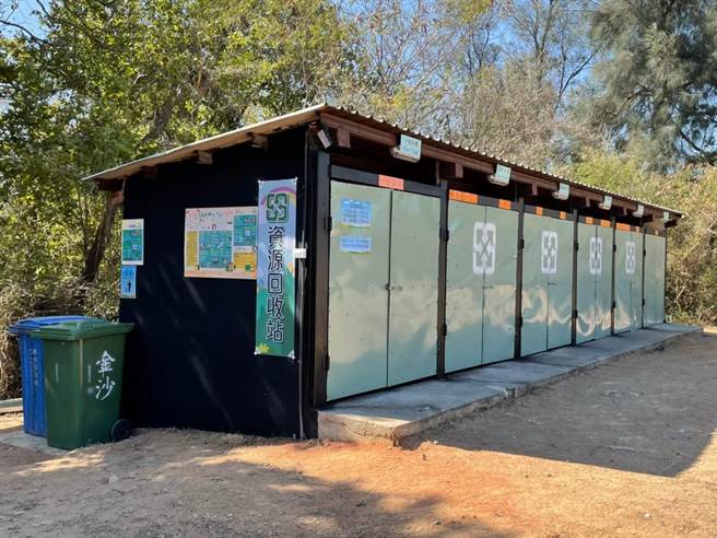 金门县资源回收成果一年比一年好，图为金沙镇东萧资源回收站。（金门县环保局提供）