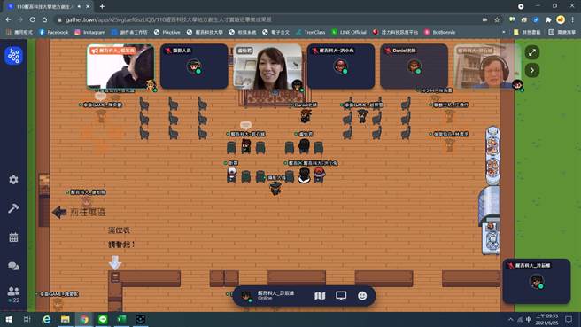 醒吾科大创生人才实验班毕业成果展开幕热闹画面。(戴志扬翻摄)